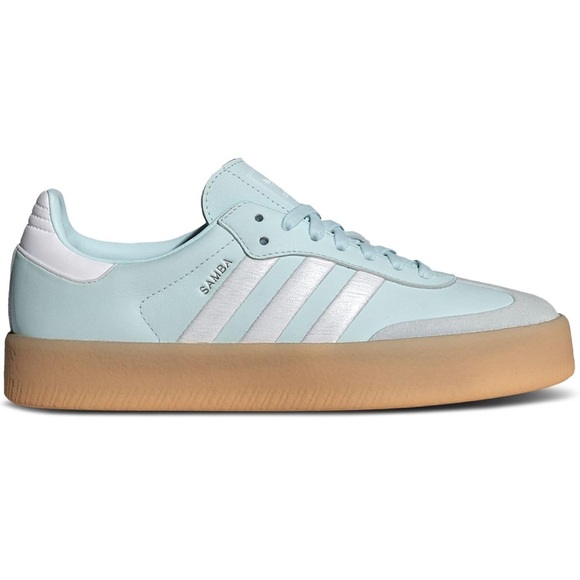 Adidas Women's Samba Pastel Blue Sneakers - Picture 2 of 6